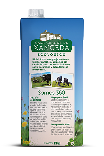 Leche Xanceda semidesnatada bio 1 litro - Ítem2