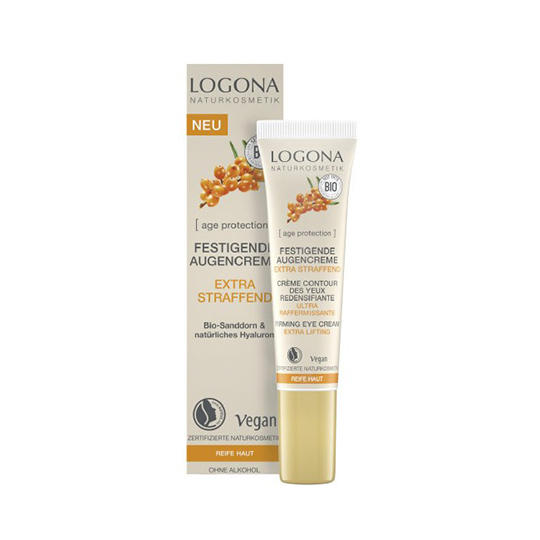 Crema contorno de ojos reafirmante age protection Logona 15ml.