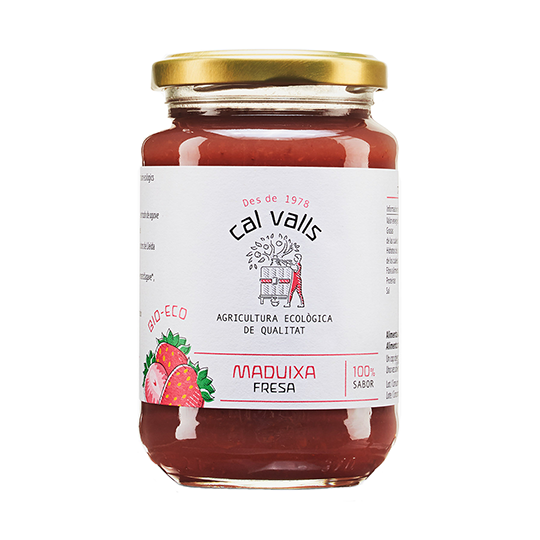 Mermelada fresa eco Cal Valls 375g.