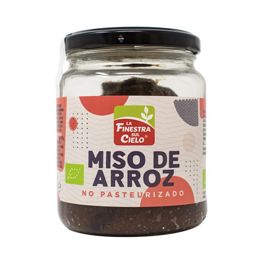 Miso de arroz Genmai bio sin pasteurizar La Finestra 300g. 