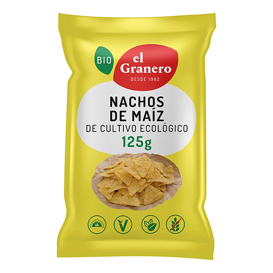 Nachos bio El Granero Integral 125g.