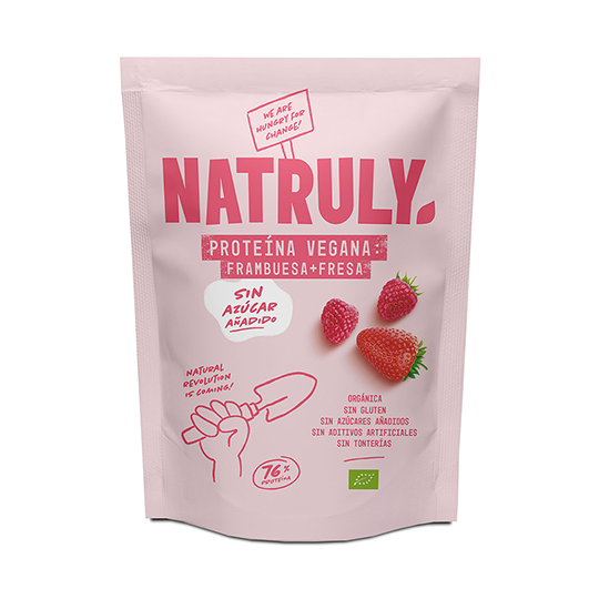 Natruly Proteína vegana sin gluten Fresa y Frambuesa - Ítem