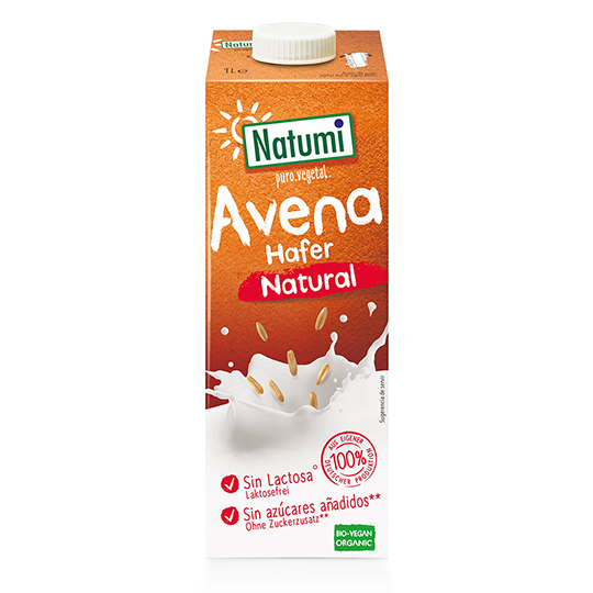 Bebida de avena bio Vegan Natumi 1l.