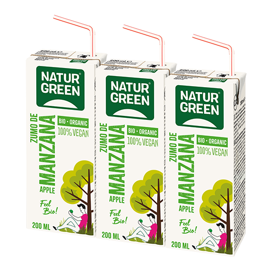 Zumo manzana mini Naturgreen 200ml.