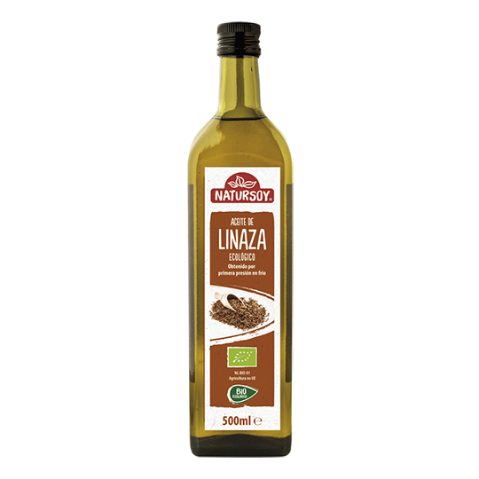 Aceite de lino ecológico Natursoy 500ml.