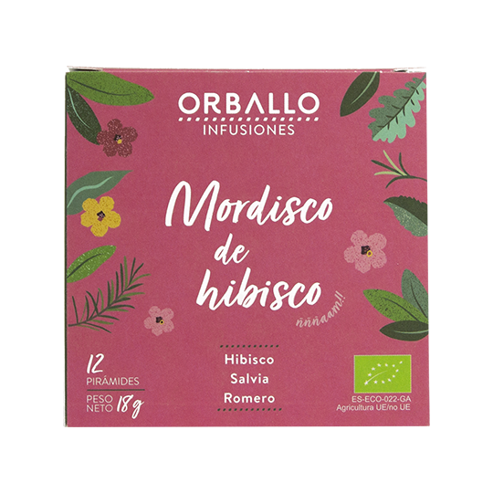 Orballo Infusión Mordisco de Hibisco 12 pirámides