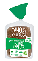 Pan de molde integral de espelta bio Taho Cereal 400g.