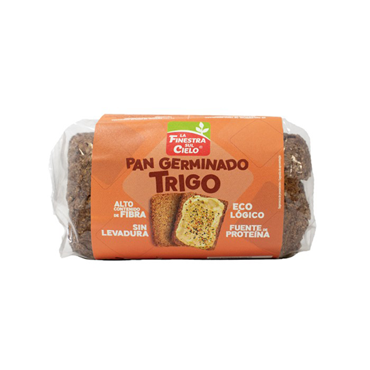 Pan germinado de trigo La Finestra Sul Cielo 400g.