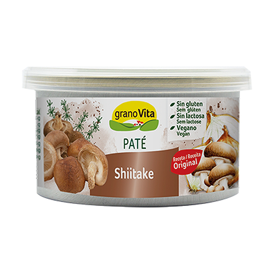 Paté vegetal de shiitake en lata Granovita 125g.