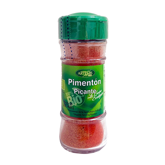 Pimentón picante Artemis Bio 40g.