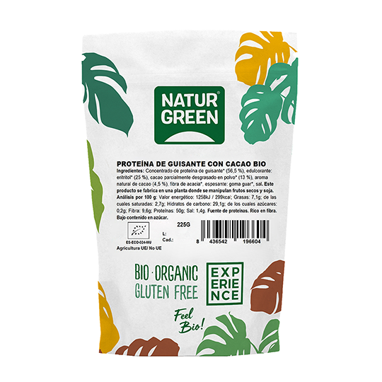 Proteína de guisante con cacao Naturgreen