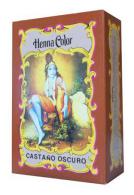 Tinte henna polvo castaño oscuro Radhe Shyam 100g.