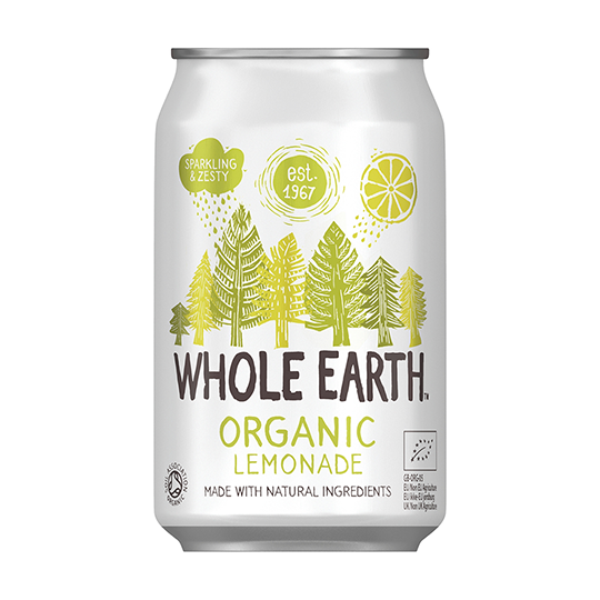 Refresco de limón bio Whole Earth 330ml. 