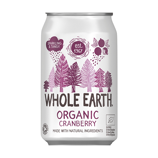 Refresco de arándanos Whole Earth 330ml.