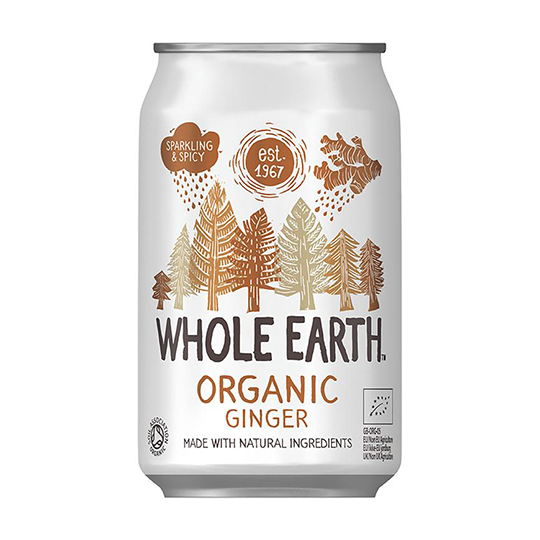 Refresco de jengibre bio Whole Earth 330ml. 