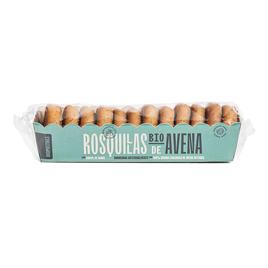 Rosquillas de avena sin azúcar Bioandalus 150g. 