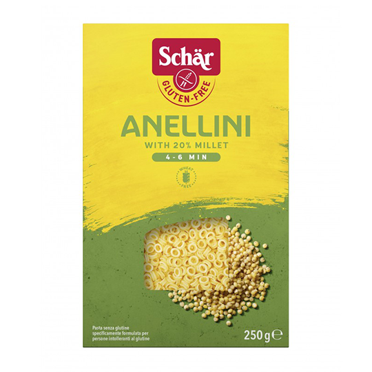 Anellini sopa de letras sin gluten Schar
