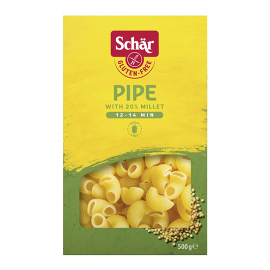 Pipe pasta en conchas sin gluten Schar