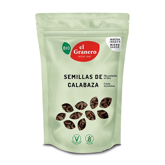 Semillas de calabaza bio El Granero Integral 450g.