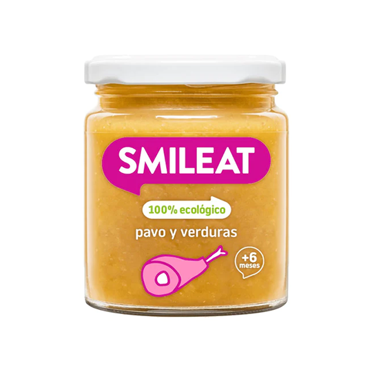 Potito de pavo con verduras Smileat 230g. 