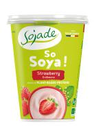 Yogur de soja fresas Sojade 400g.
