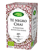 Té negro ecológico chai Artemis Bio 20 filtros