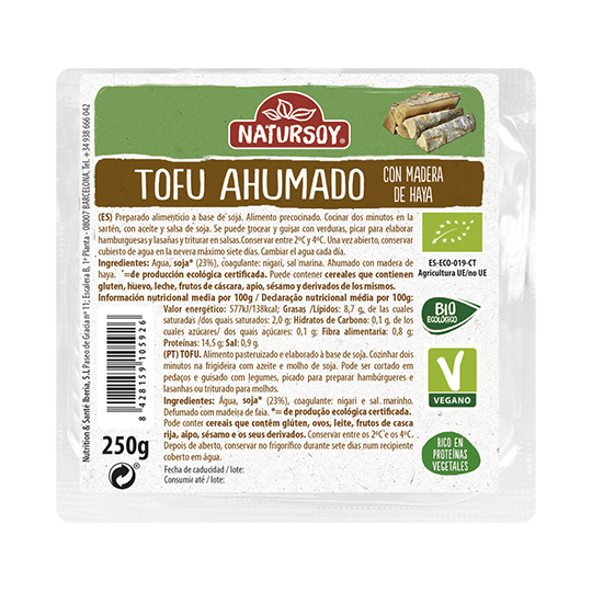 Tofu ahumado Natursoy 250g.