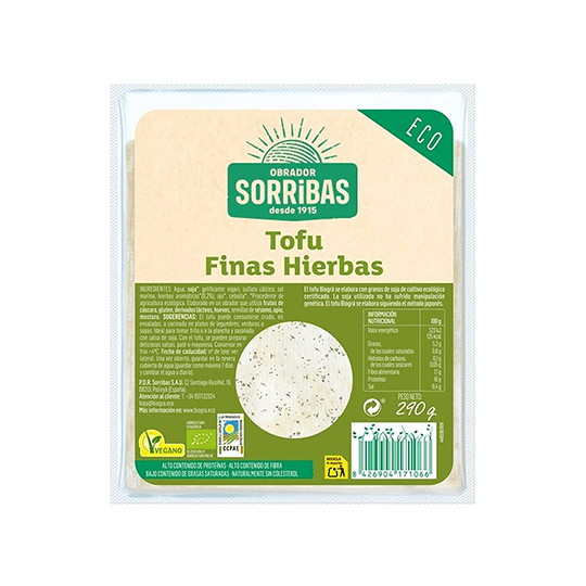 Tofu finas hierbas Biográ 290g.