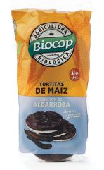 Tortitas de maíz y algarroba Biocop 100g.