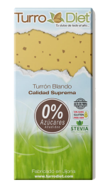 Turrón blando Jijona sin azúcar con stevia TurroDiet