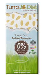 Turrón duro Alicante sin azúcar con stevia TurroDiet