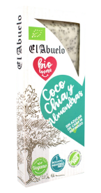 Turrón de coco, chía y almendras El Abuelo