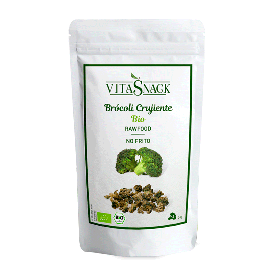 Brócoli crujiente snack eco Vitasnack 24g.