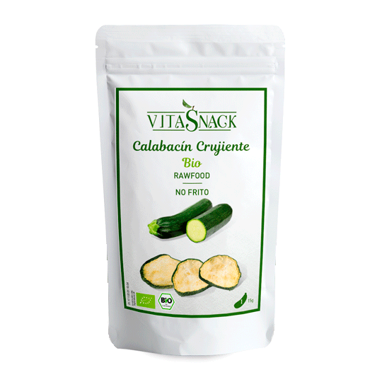 Calabacín crujiente snack eco Vitasnack 15g. 