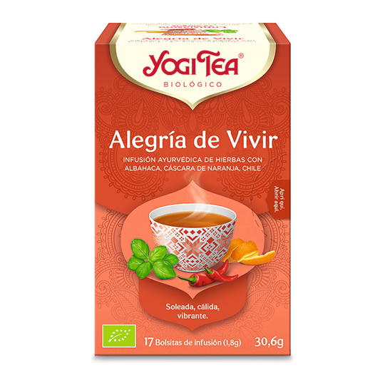 Infusión Bio Alegría de Vivir Yogi Tea 17 bolsitas