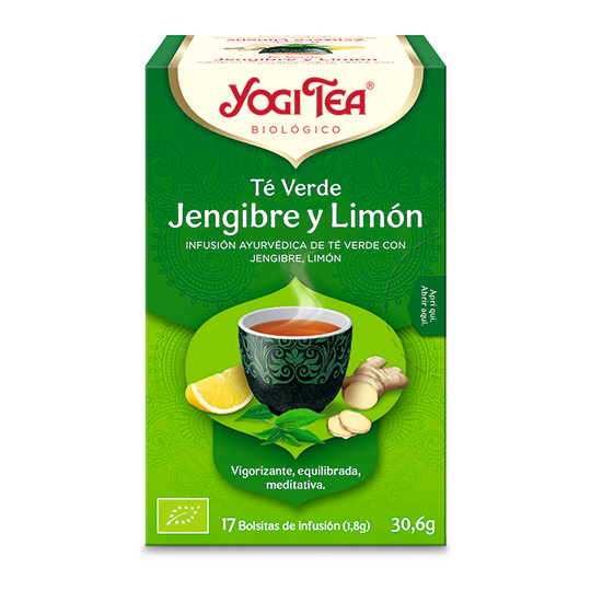 Té verde jengibre y limón Yogi Tea