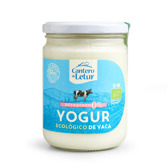 Yogur vaca desnatado El Cantero de Letur 420g.