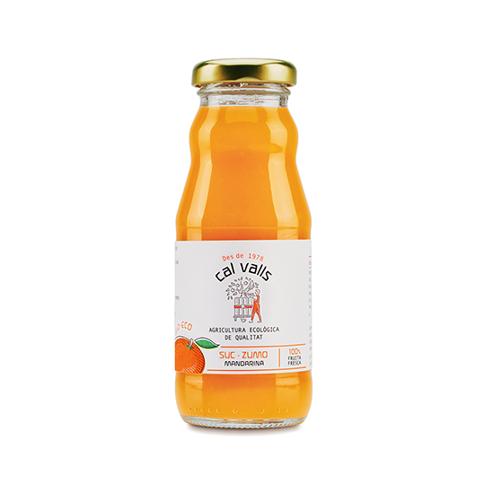 Zumo mandarina ecológico Cal Valls 200ml.